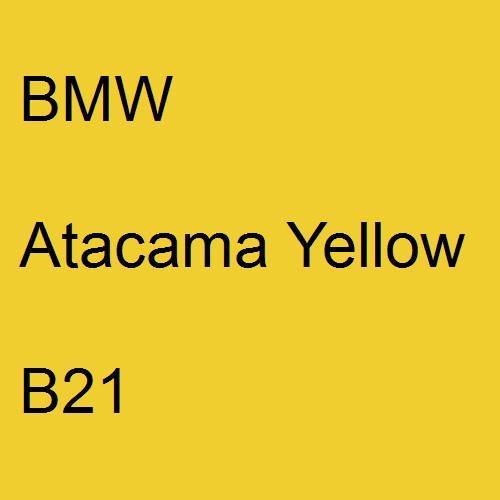 BMW, Atacama Yellow, B21.